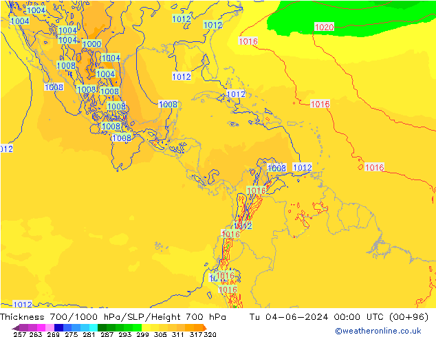 Thck 700-1000 hPa ECMWF  04.06.2024 00 UTC