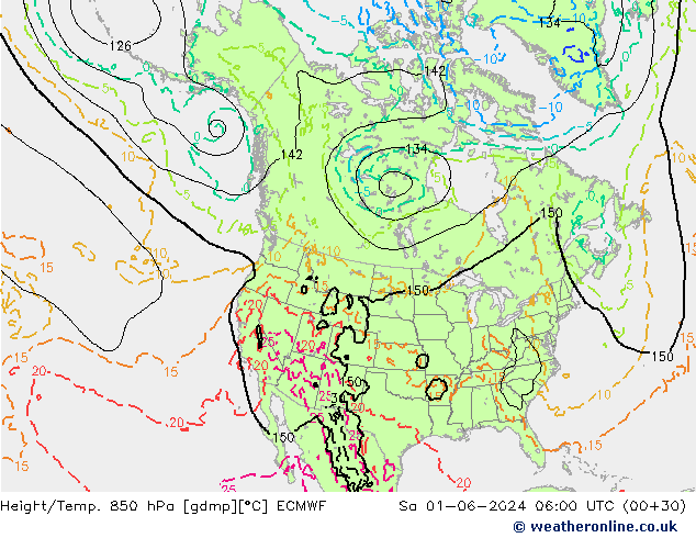 Z500/Yağmur (+YB)/Z850 ECMWF Cts 01.06.2024 06 UTC