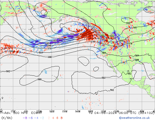 T-Adv. 500 hPa ECMWF mar 04.06.2024 06 UTC