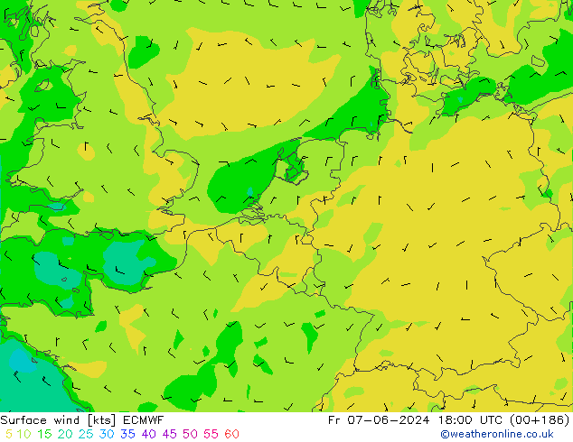  10 m ECMWF  07.06.2024 18 UTC