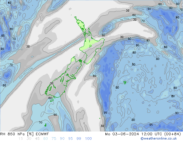 850 hPa Nispi Nem ECMWF Pzt 03.06.2024 12 UTC