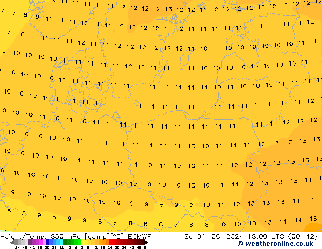 Z500/Rain (+SLP)/Z850 ECMWF  01.06.2024 18 UTC