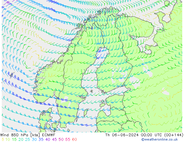  850 hPa ECMWF  06.06.2024 00 UTC