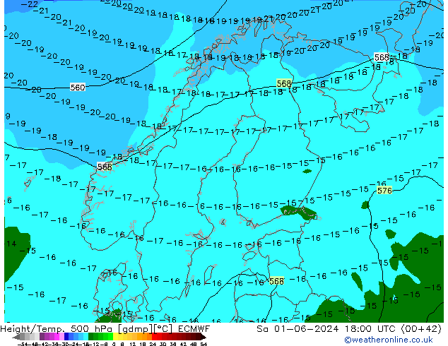 Z500/Yağmur (+YB)/Z850 ECMWF Cts 01.06.2024 18 UTC