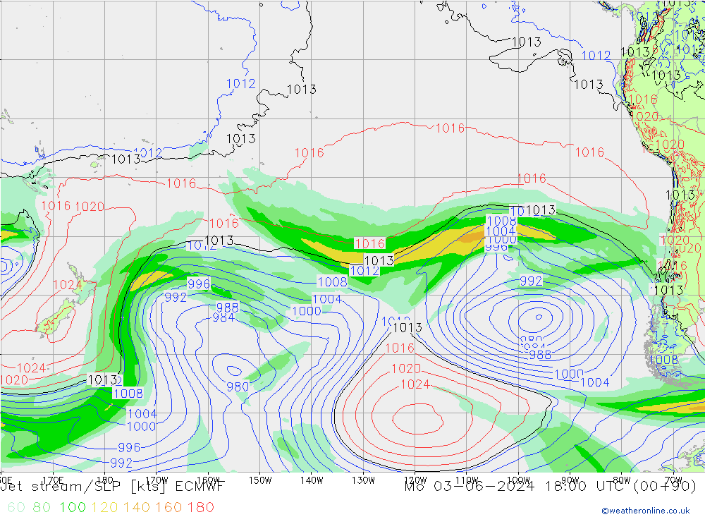 Courant-jet ECMWF lun 03.06.2024 18 UTC