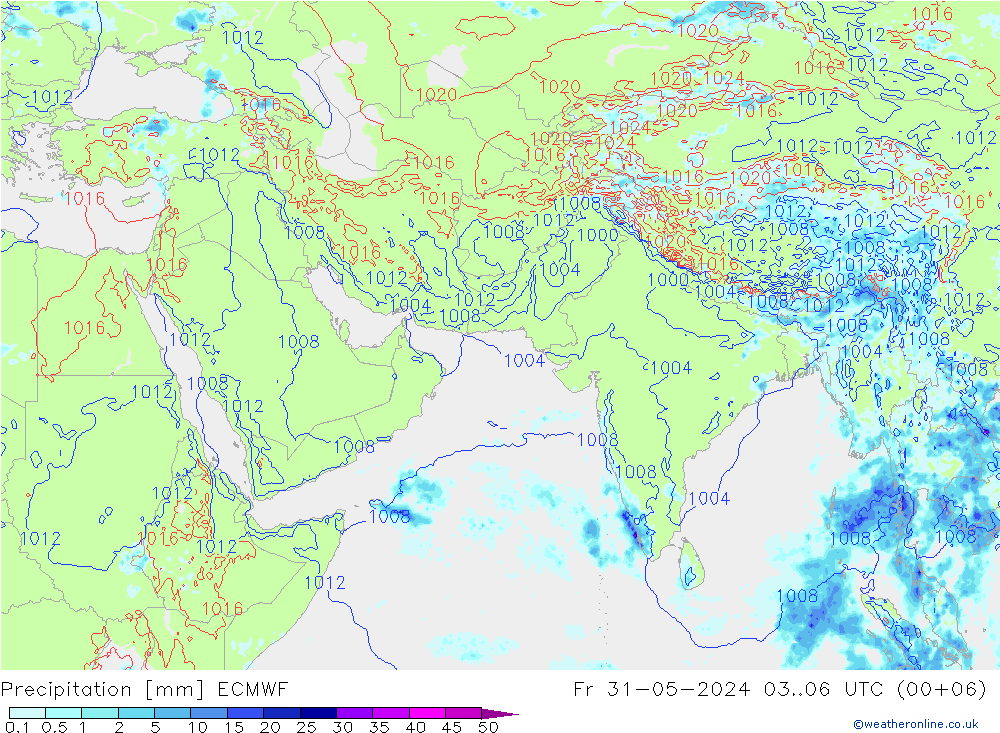 precipitação ECMWF Sex 31.05.2024 06 UTC