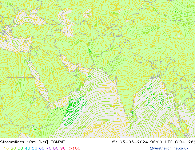 ветер 10m ECMWF ср 05.06.2024 06 UTC