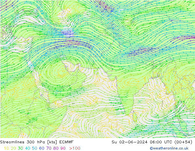  300 hPa ECMWF  02.06.2024 06 UTC
