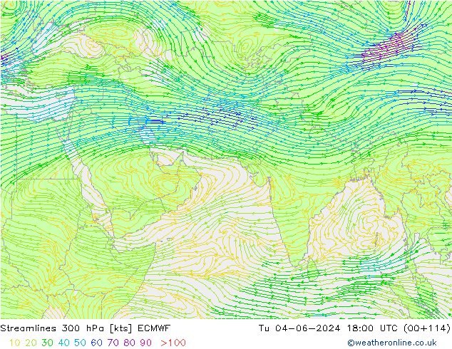  300 hPa ECMWF  04.06.2024 18 UTC