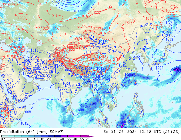 Z500/Regen(+SLP)/Z850 ECMWF za 01.06.2024 18 UTC