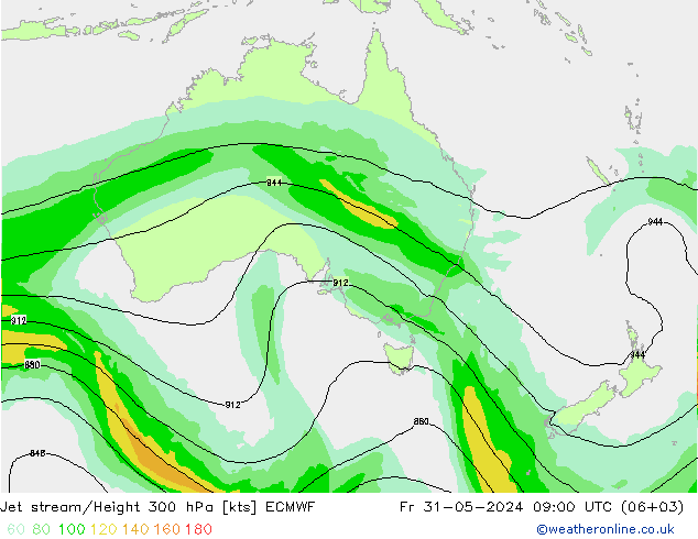 Polarjet ECMWF Fr 31.05.2024 09 UTC