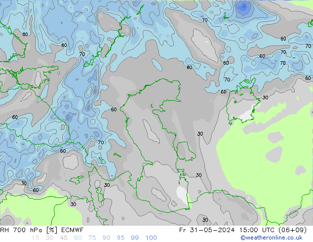 RV 700 hPa ECMWF vr 31.05.2024 15 UTC