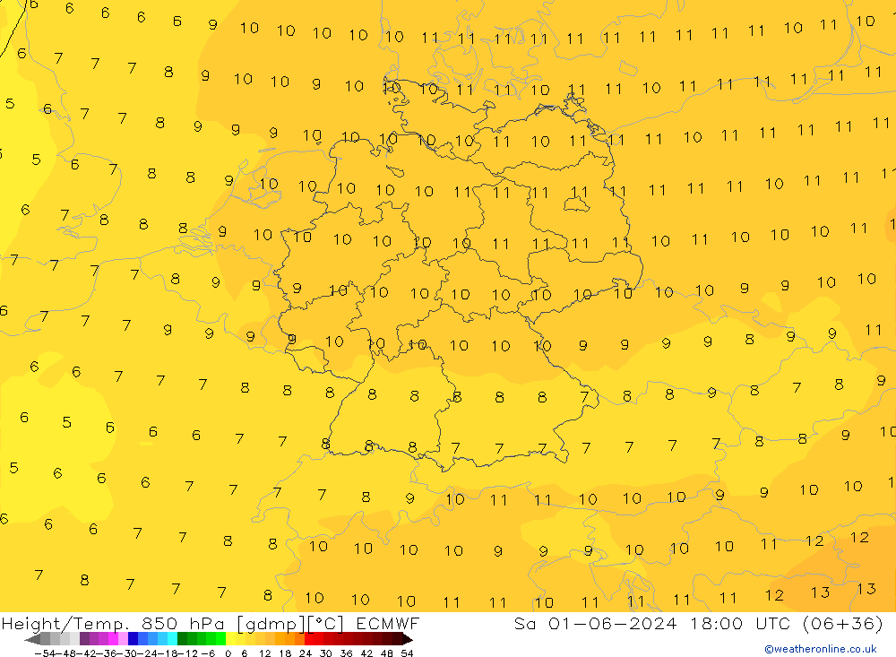 Z500/Rain (+SLP)/Z850 ECMWF sáb 01.06.2024 18 UTC