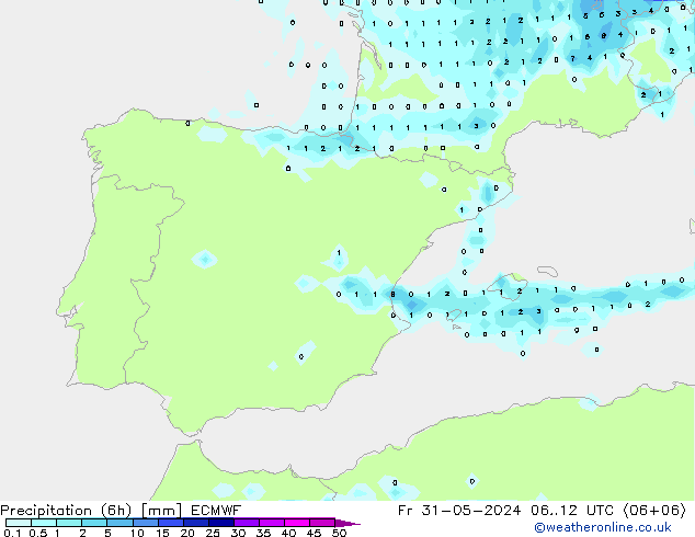 Z500/Rain (+SLP)/Z850 ECMWF pt. 31.05.2024 12 UTC