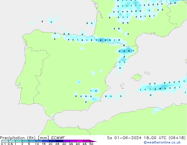 Z500/Yağmur (+YB)/Z850 ECMWF Cts 01.06.2024 00 UTC