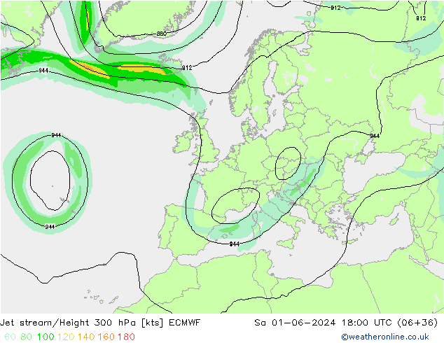 Polarjet ECMWF Sa 01.06.2024 18 UTC