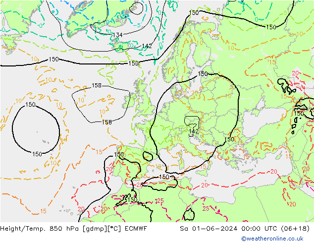 Z500/Rain (+SLP)/Z850 ECMWF so. 01.06.2024 00 UTC