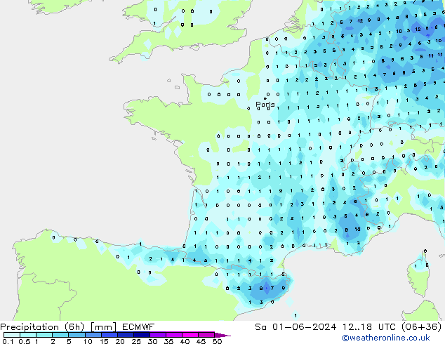 Z500/Rain (+SLP)/Z850 ECMWF sáb 01.06.2024 18 UTC