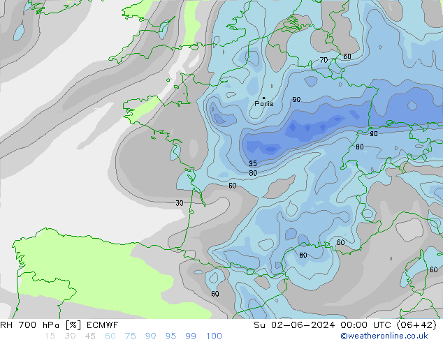 RV 700 hPa ECMWF zo 02.06.2024 00 UTC