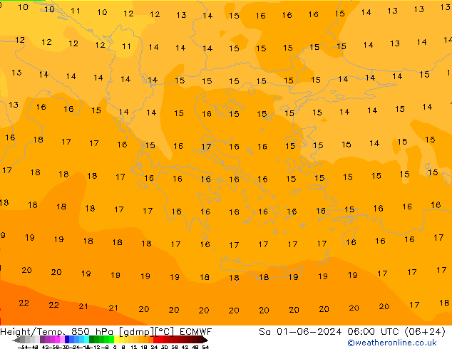 Z500/Rain (+SLP)/Z850 ECMWF сб 01.06.2024 06 UTC