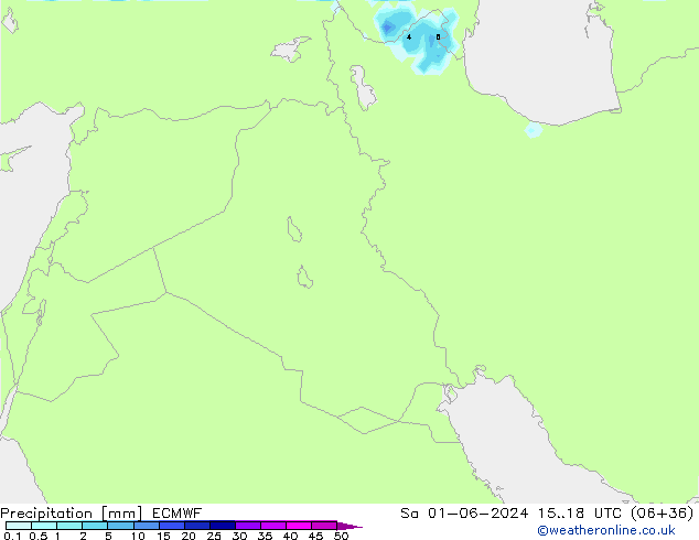 осадки ECMWF сб 01.06.2024 18 UTC