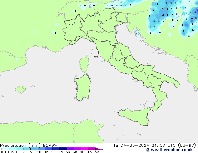 Neerslag ECMWF di 04.06.2024 00 UTC