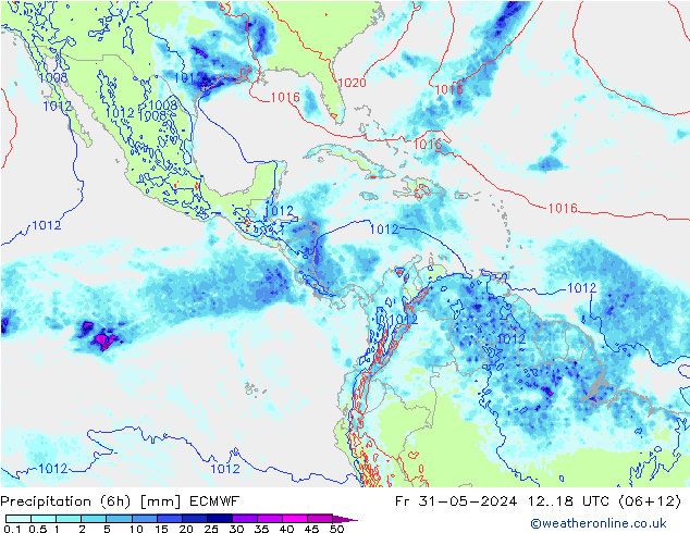 Z500/Rain (+SLP)/Z850 ECMWF пт 31.05.2024 18 UTC