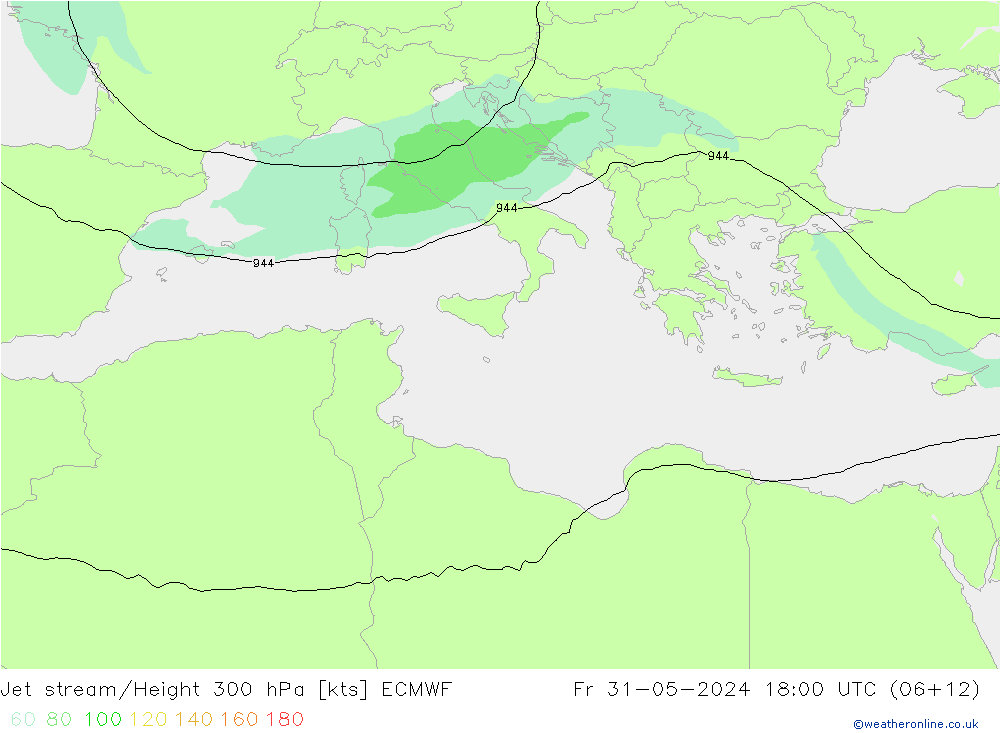 Courant-jet ECMWF ven 31.05.2024 18 UTC