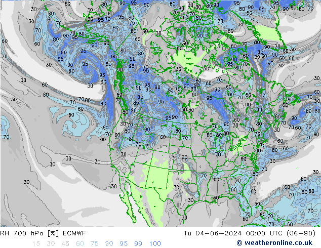 RV 700 hPa ECMWF di 04.06.2024 00 UTC