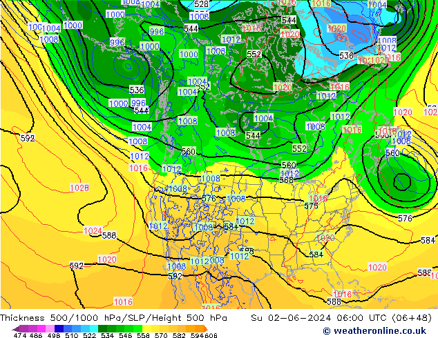 Thck 500-1000hPa ECMWF Dom 02.06.2024 06 UTC