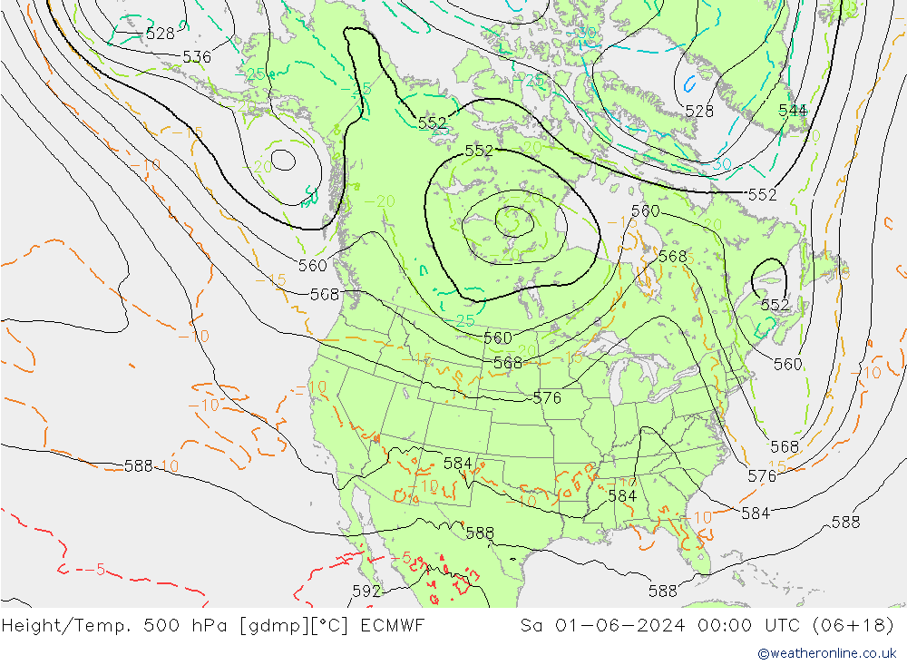 Z500/Regen(+SLP)/Z850 ECMWF za 01.06.2024 00 UTC