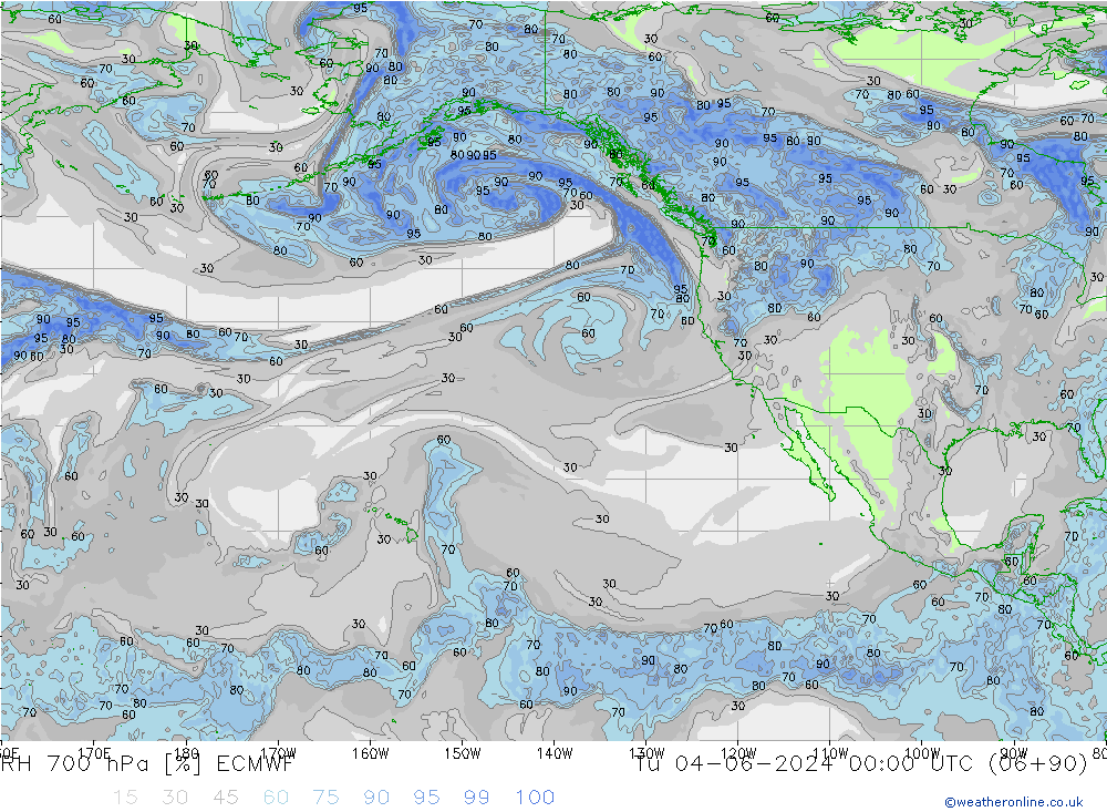 Humedad rel. 700hPa ECMWF mar 04.06.2024 00 UTC