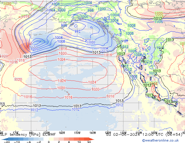 SLP tendency ECMWF Su 02.06.2024 12 UTC