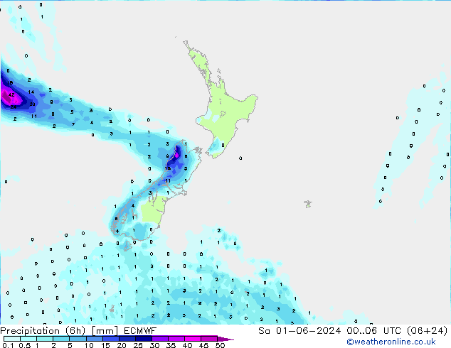 Z500/Rain (+SLP)/Z850 ECMWF  01.06.2024 06 UTC