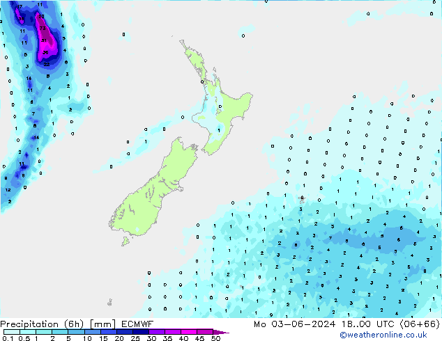 Z500/Rain (+SLP)/Z850 ECMWF Mo 03.06.2024 00 UTC