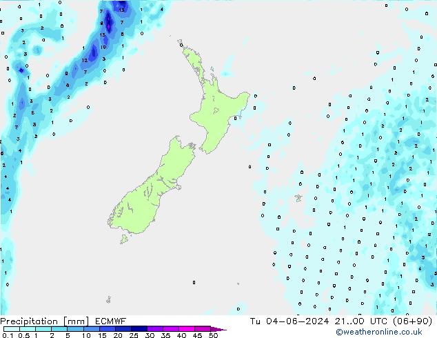 осадки ECMWF вт 04.06.2024 00 UTC