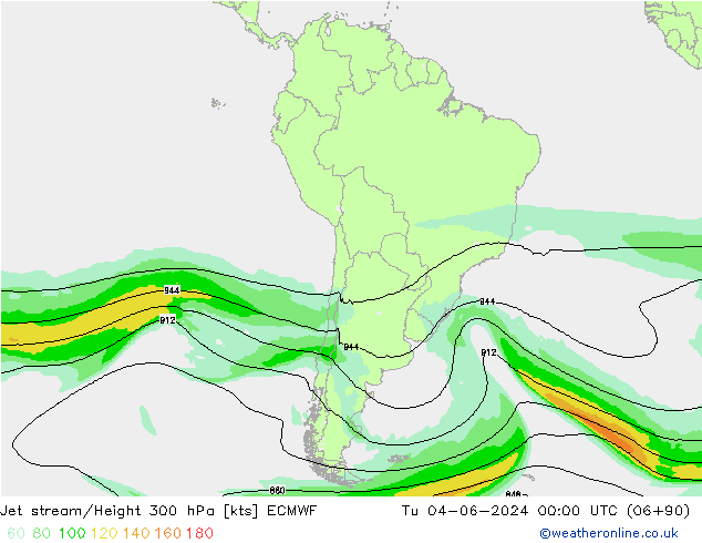 джет ECMWF вт 04.06.2024 00 UTC