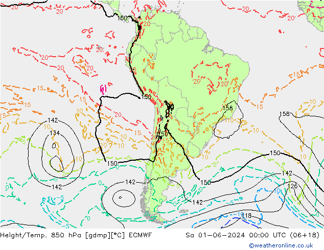 Z500/Rain (+SLP)/Z850 ECMWF Sa 01.06.2024 00 UTC