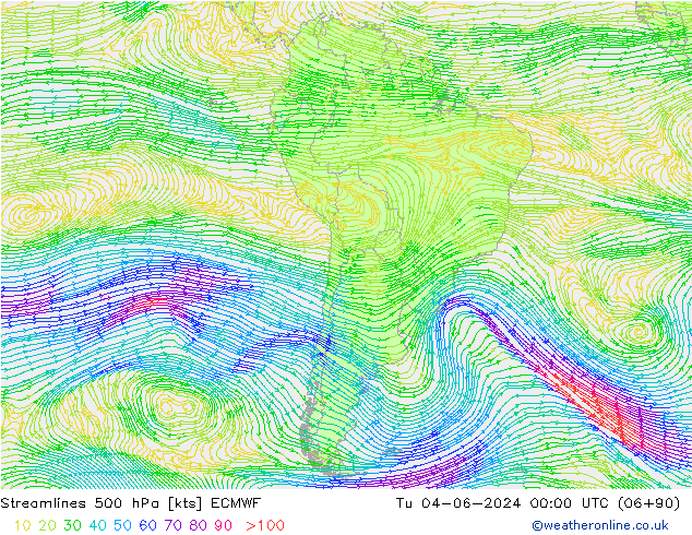 Rüzgar 500 hPa ECMWF Sa 04.06.2024 00 UTC