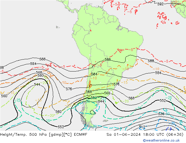 Z500/Rain (+SLP)/Z850 ECMWF sáb 01.06.2024 18 UTC