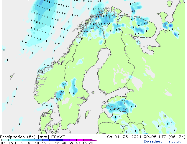 Z500/Rain (+SLP)/Z850 ECMWF Sáb 01.06.2024 06 UTC