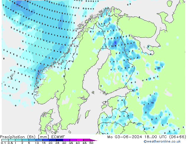 Z500/Regen(+SLP)/Z850 ECMWF ma 03.06.2024 00 UTC