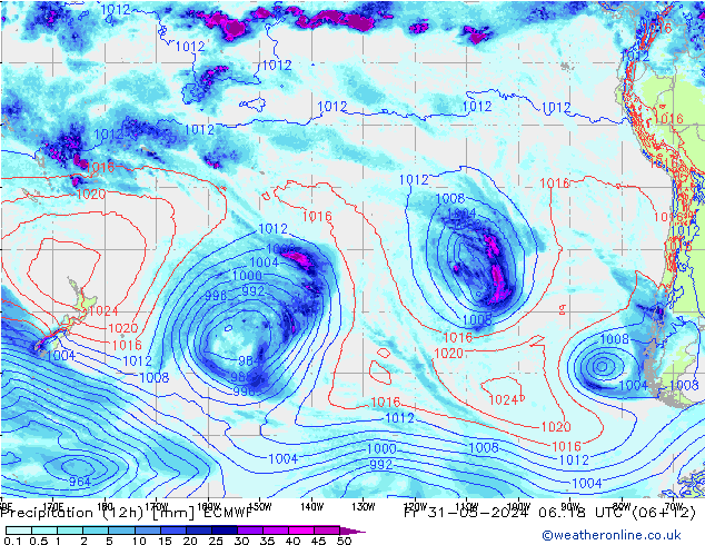 opad (12h) ECMWF pt. 31.05.2024 18 UTC