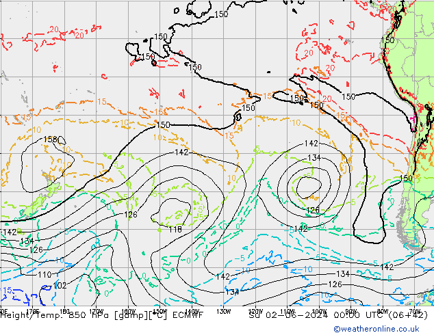 Z500/Rain (+SLP)/Z850 ECMWF  02.06.2024 00 UTC