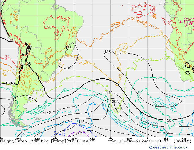 Z500/Rain (+SLP)/Z850 ECMWF Sa 01.06.2024 00 UTC