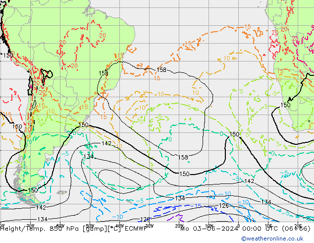 Z500/Regen(+SLP)/Z850 ECMWF ma 03.06.2024 00 UTC