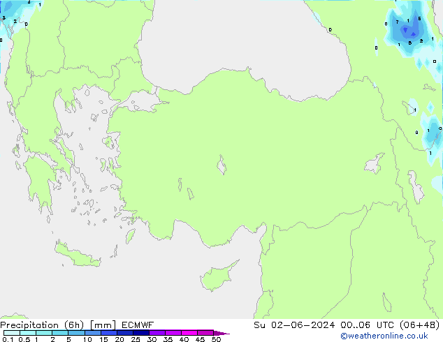 Z500/Rain (+SLP)/Z850 ECMWF  02.06.2024 06 UTC