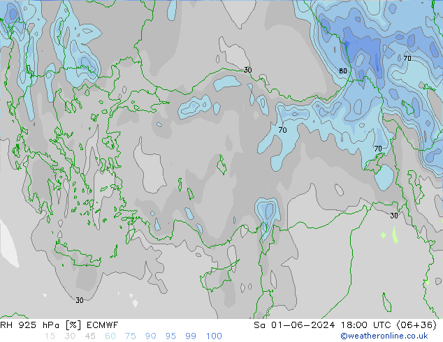 RH 925 hPa ECMWF So 01.06.2024 18 UTC