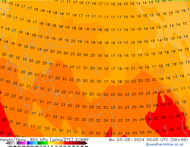 Z500/Regen(+SLP)/Z850 ECMWF ma 03.06.2024 00 UTC