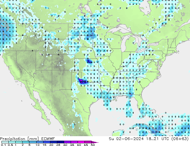 precipitação ECMWF Dom 02.06.2024 21 UTC